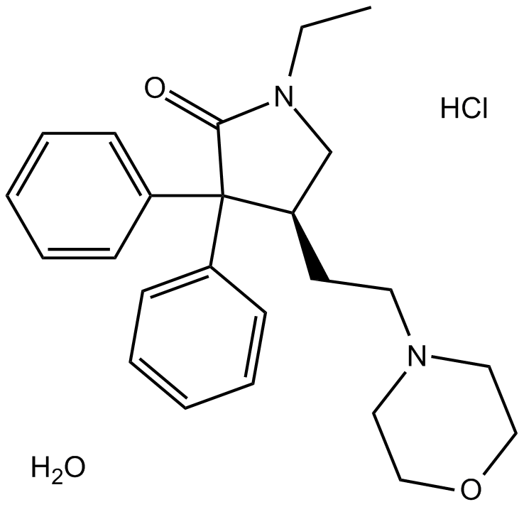 Doxapram hydrochloride hydrate Chemical Structure