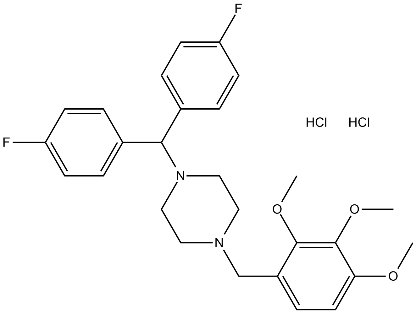 Lomerizine HCl Chemical Structure