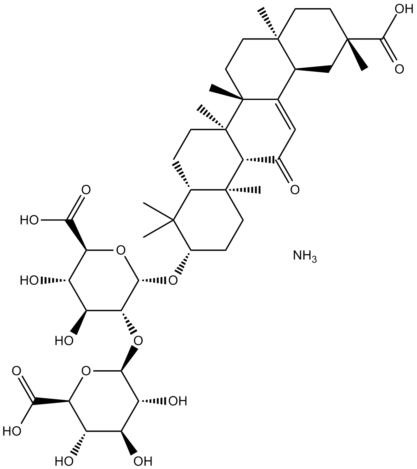 Ammonium Glycyrrhizinate Chemical Structure