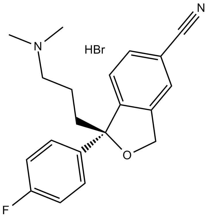 Citalopram hydrobromide Chemical Structure