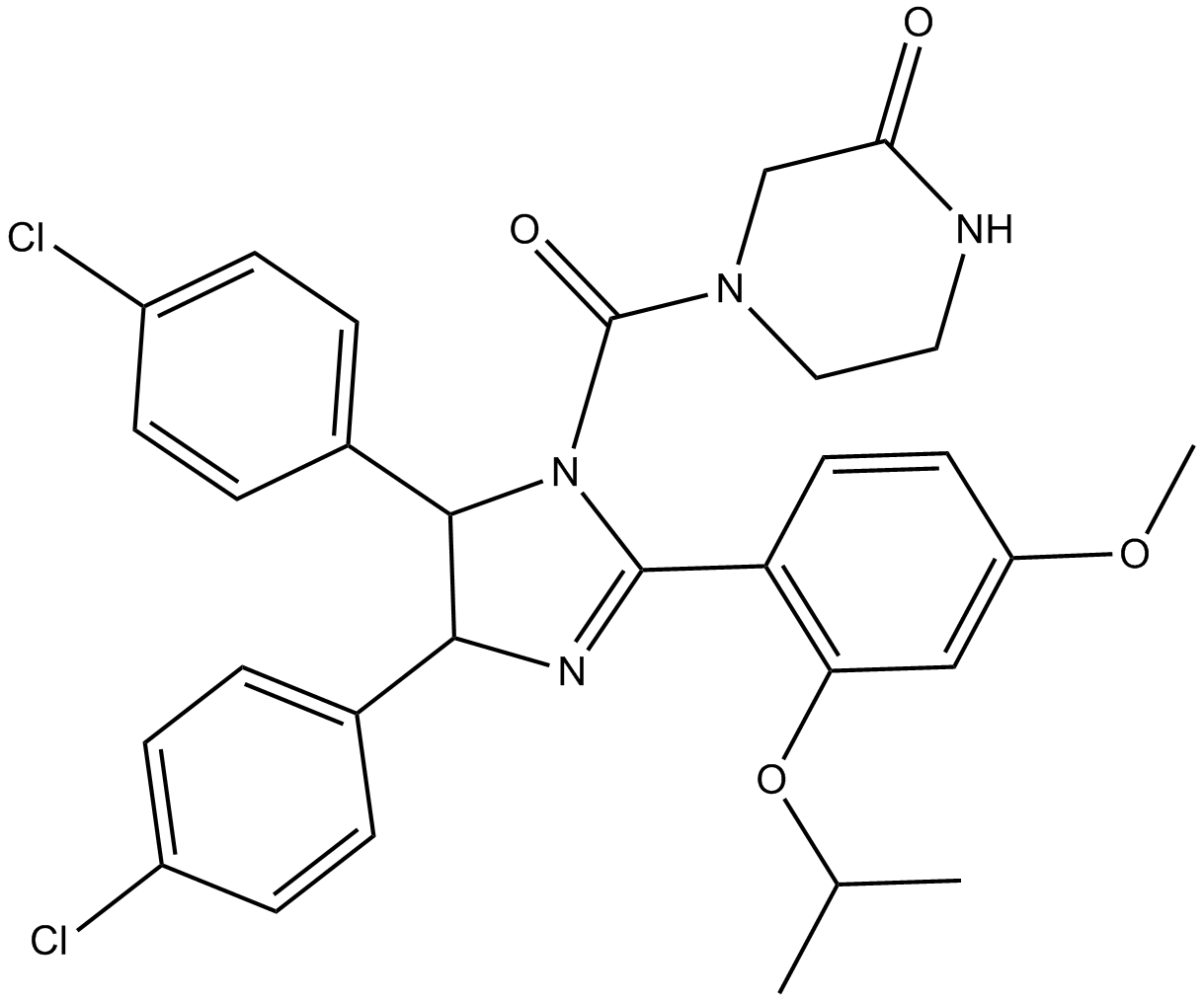 (±)-Nutlin-3 Chemical Structure