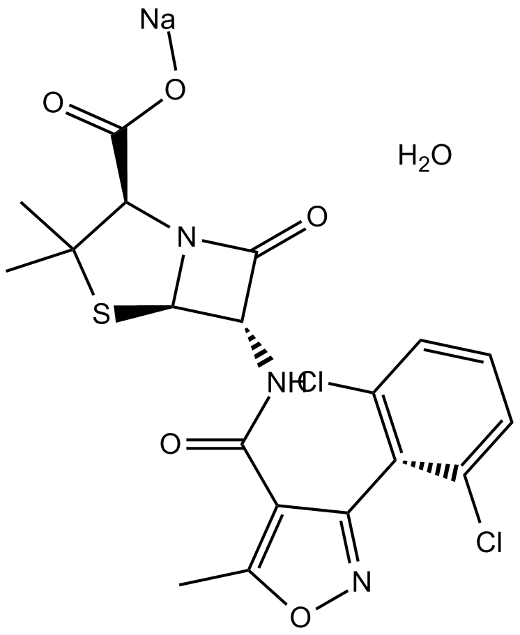Dicloxacillin Sodium Chemical Structure