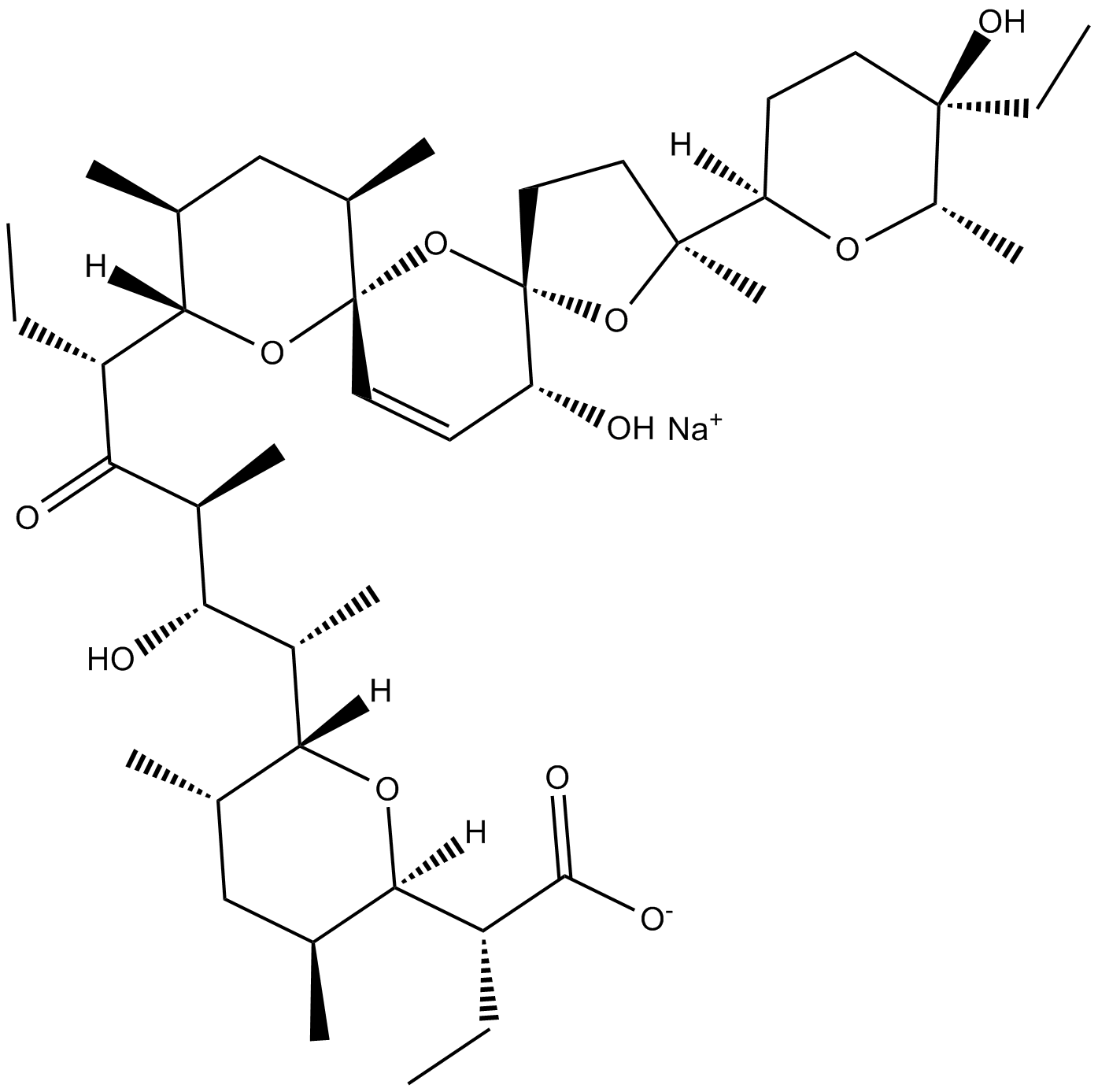 Narasin (sodium salt) Chemical Structure