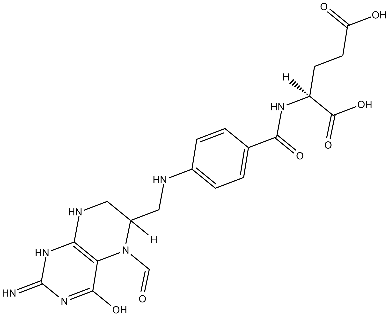 Folinic acid Chemical Structure