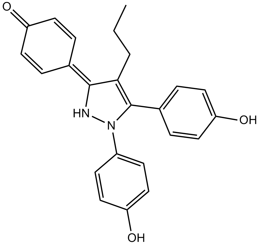 Propyl pyrazole triol (PPT) Chemical Structure