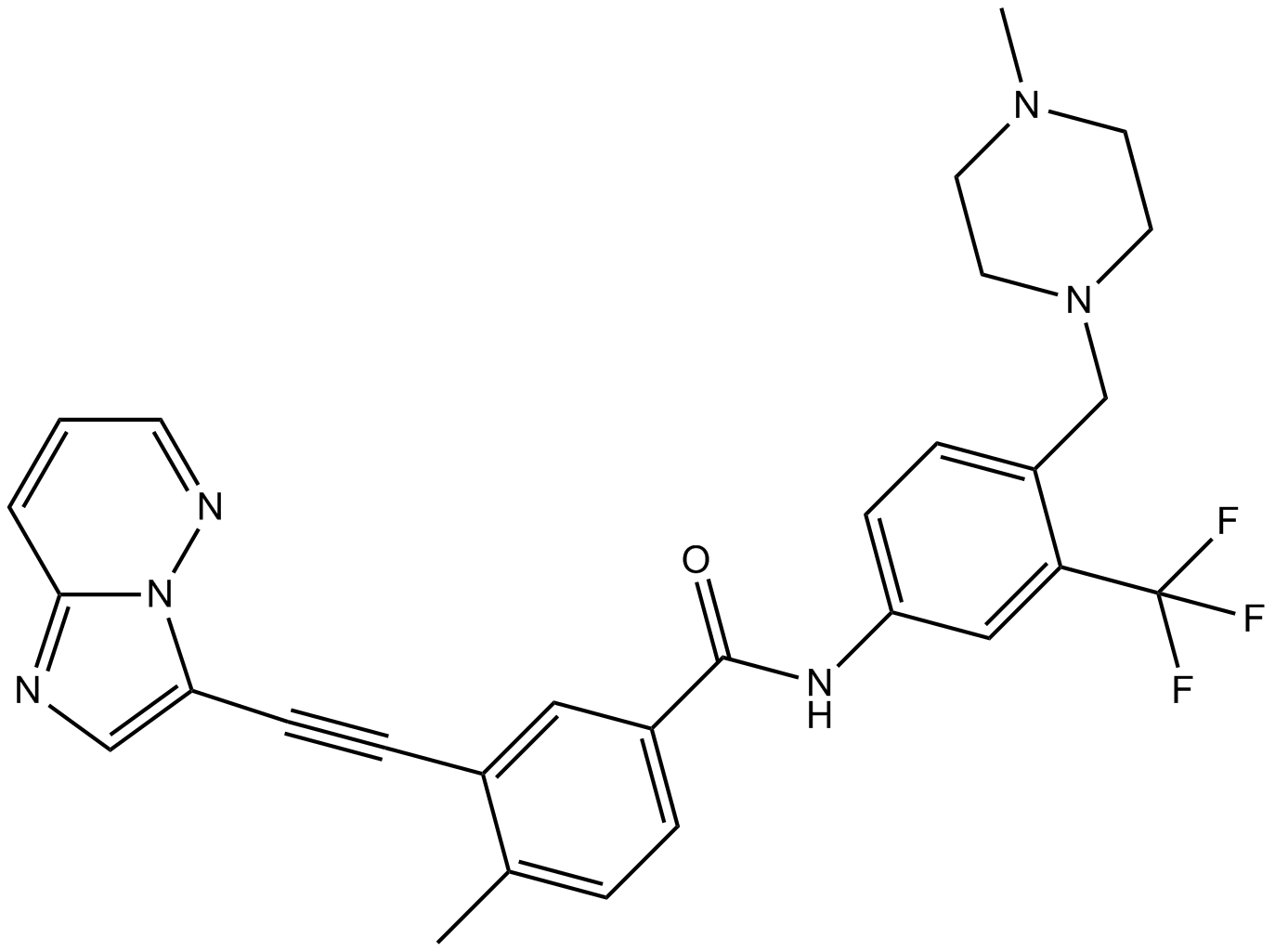 Ponatinib (AP24534) Chemical Structure