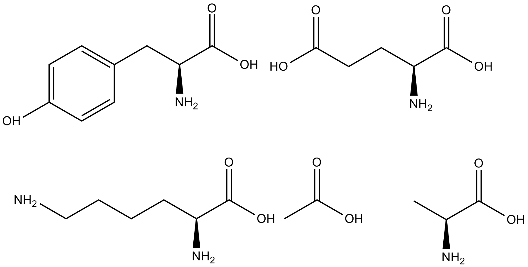 Glatiramer acetate Chemical Structure