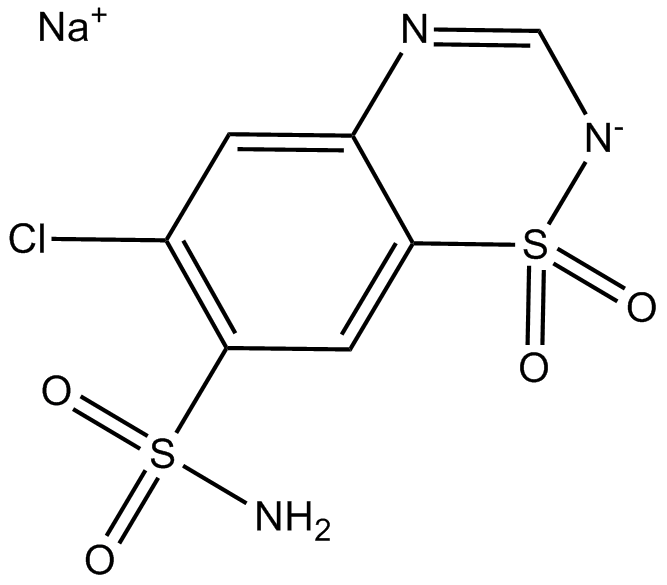 Chlorothiazide Sodium Chemical Structure