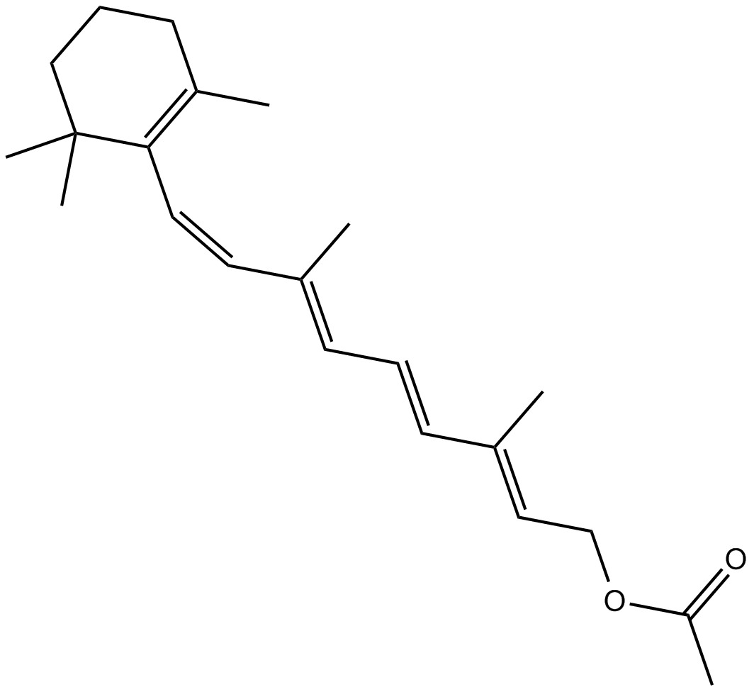 Vitamin A Acetate Chemical Structure