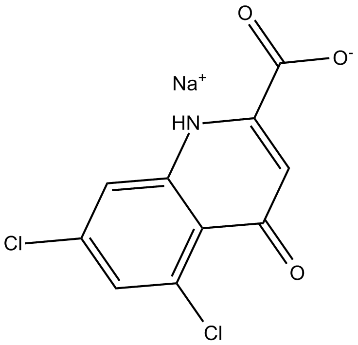 5,7-Dichlorokynurenic acid sodium salt Chemical Structure