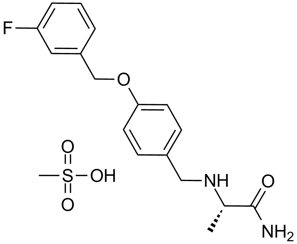 Safinamide Mesylate Chemical Structure