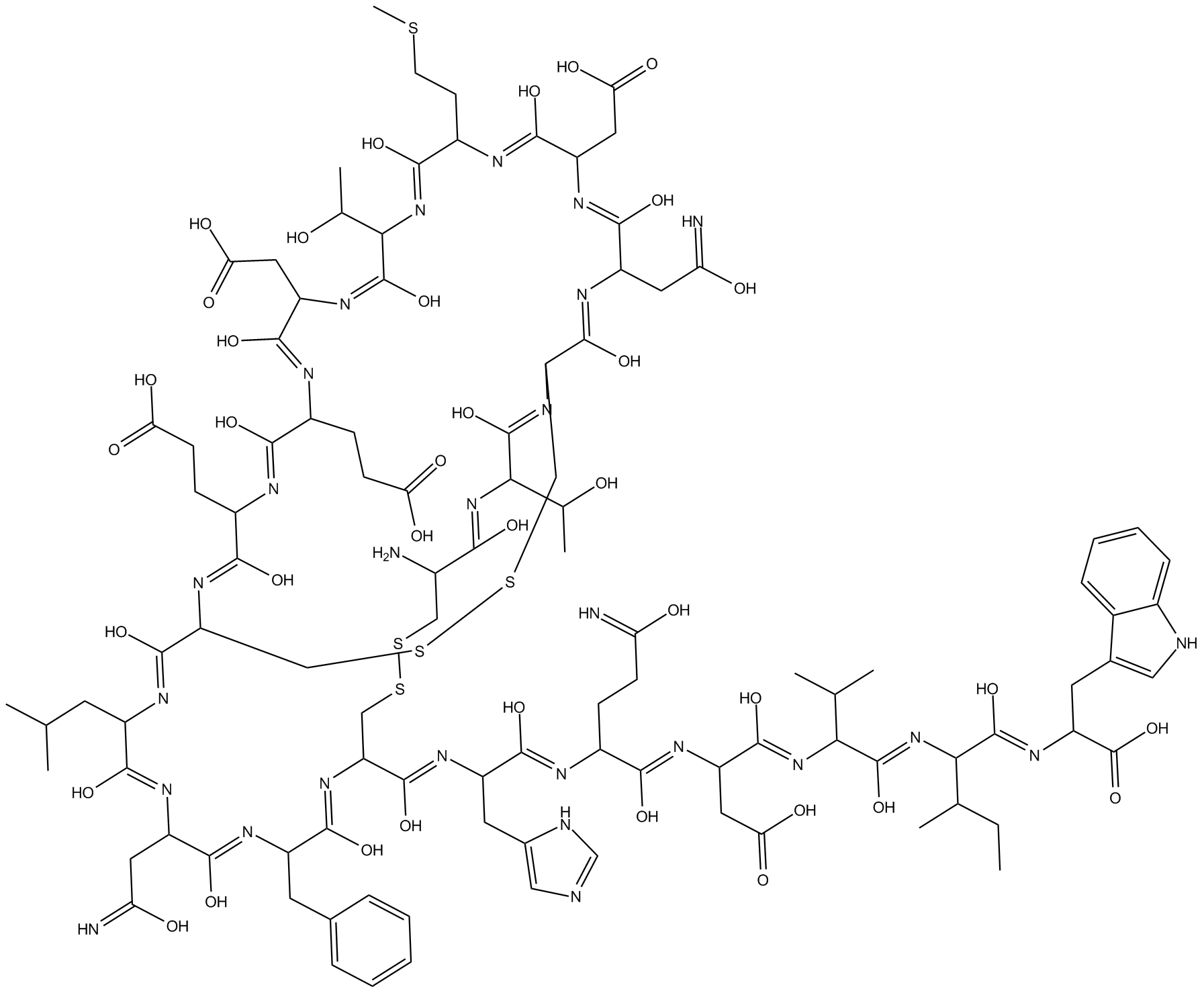 Sarafotoxin S6b Chemical Structure