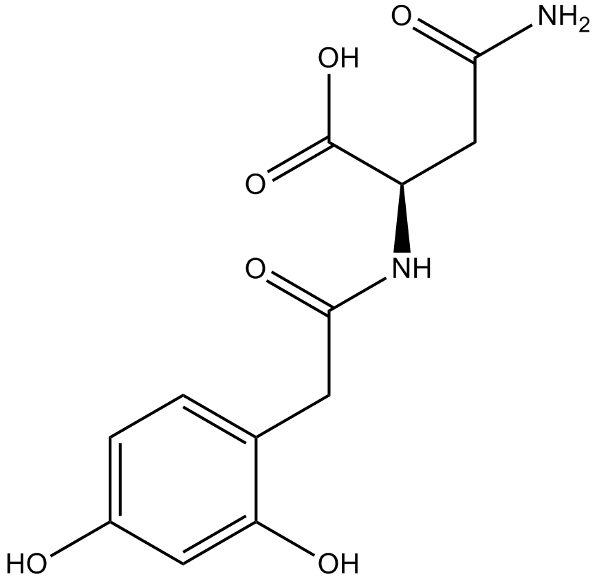2,4-Dihydroxyphenylacetyl-L-asparagine Chemical Structure