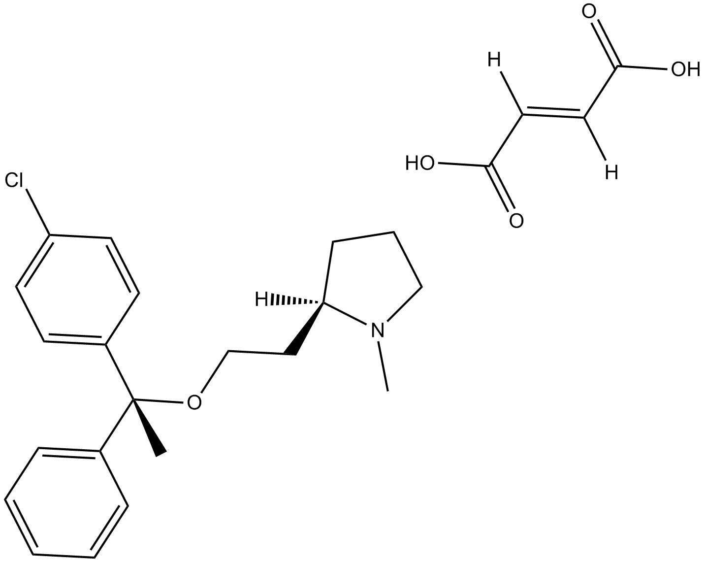Clemastine Fumarate Chemical Structure