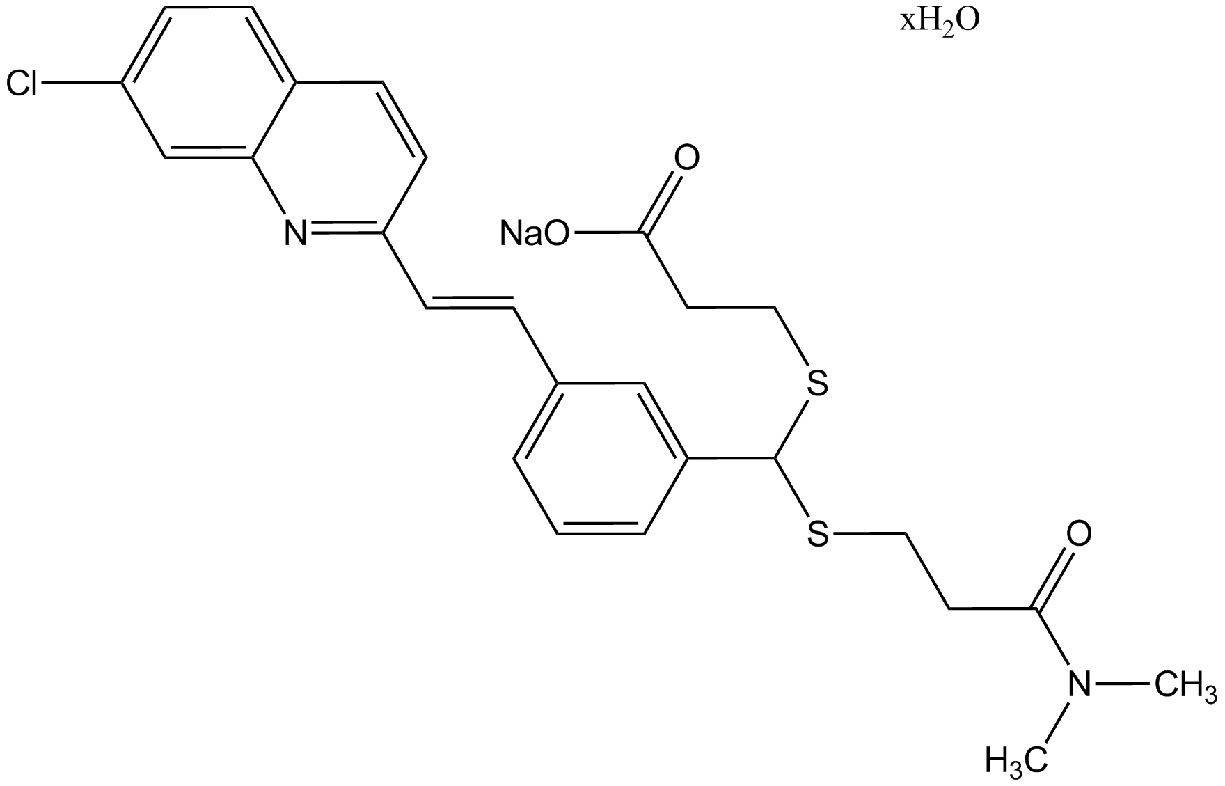 MK-571 sodium salt hydrate Chemical Structure