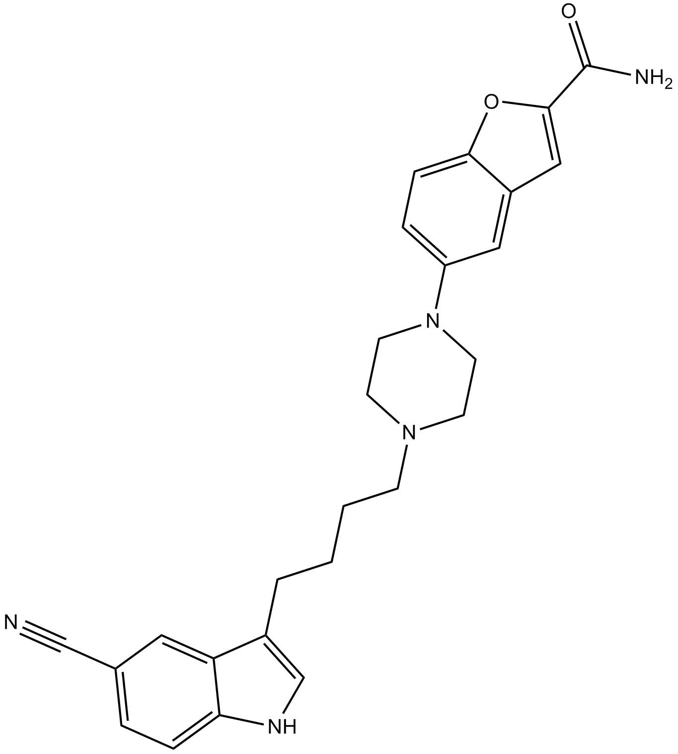 Vilazodone Chemical Structure