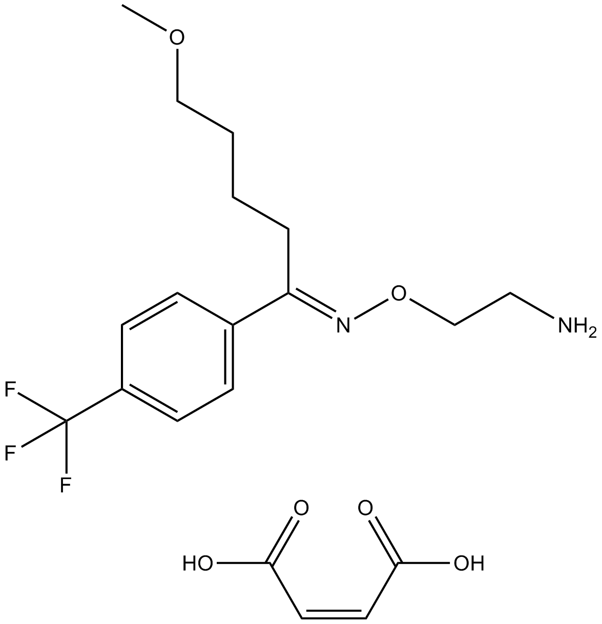 Fluvoxamine maleate Chemical Structure