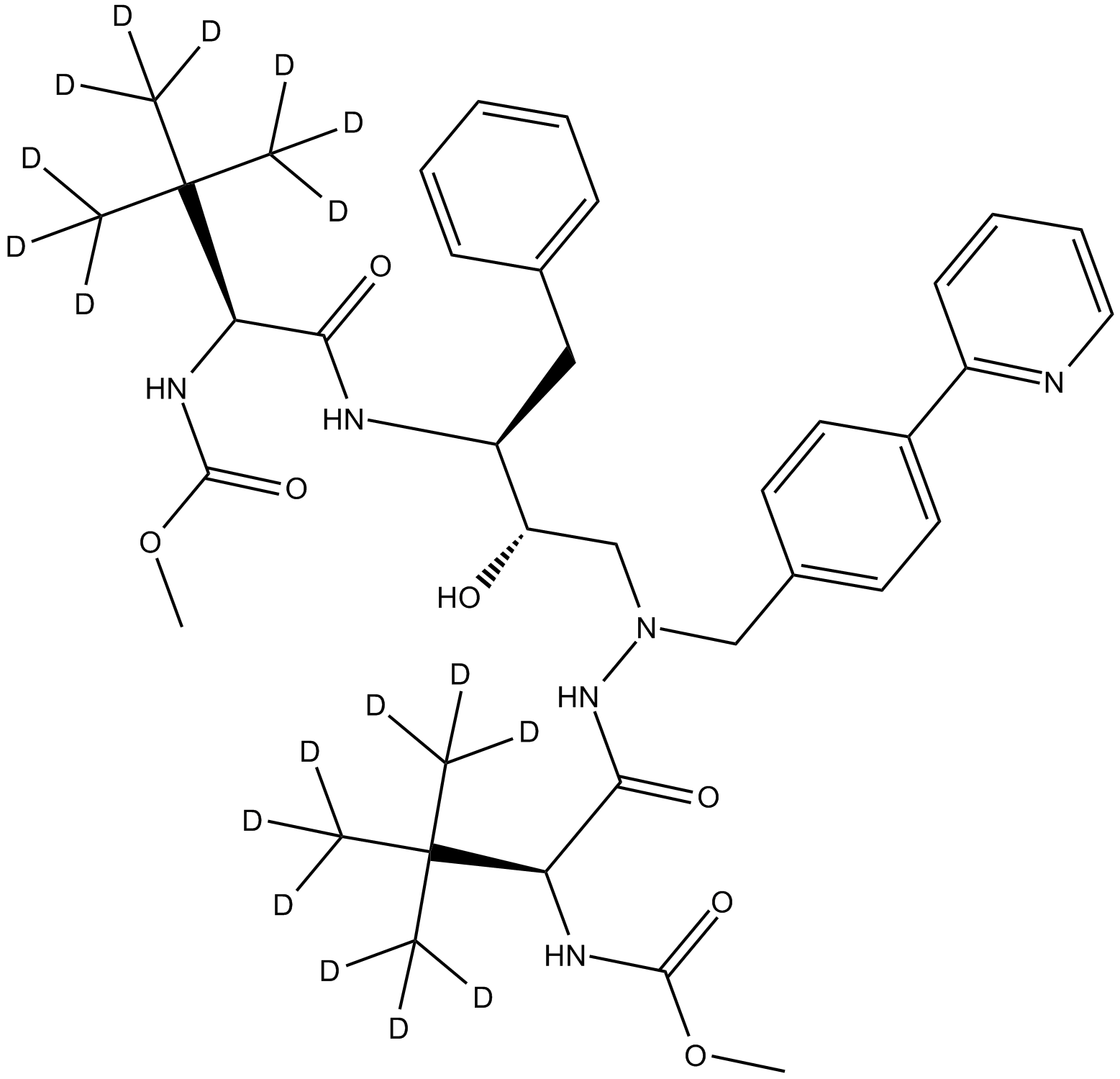 Deuterated Atazanivir-D3-3 Chemical Structure