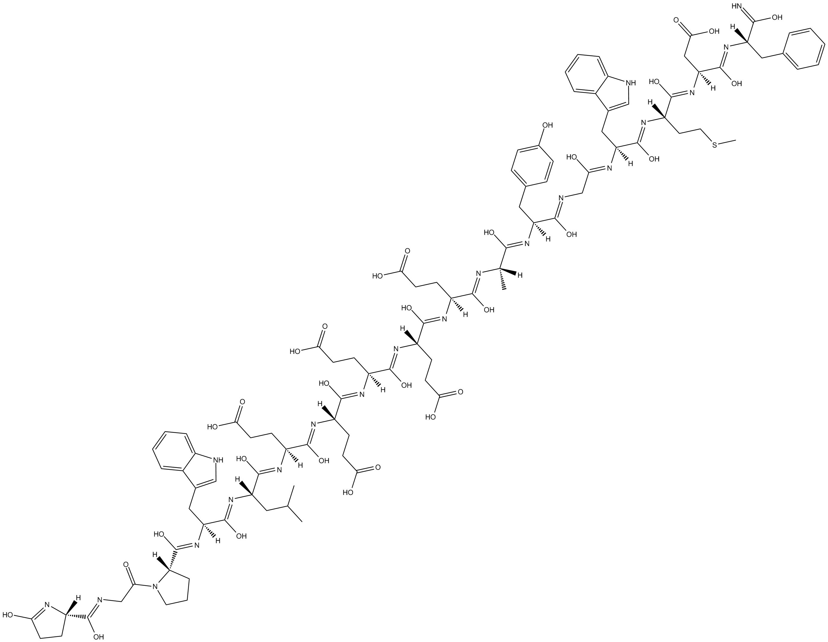 Gastrin I (human) Chemical Structure