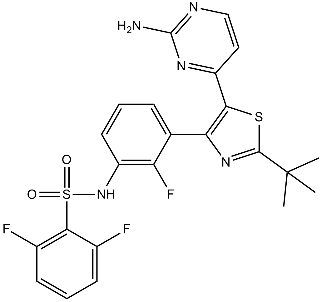 Dabrafenib (GSK2118436) Chemical Structure