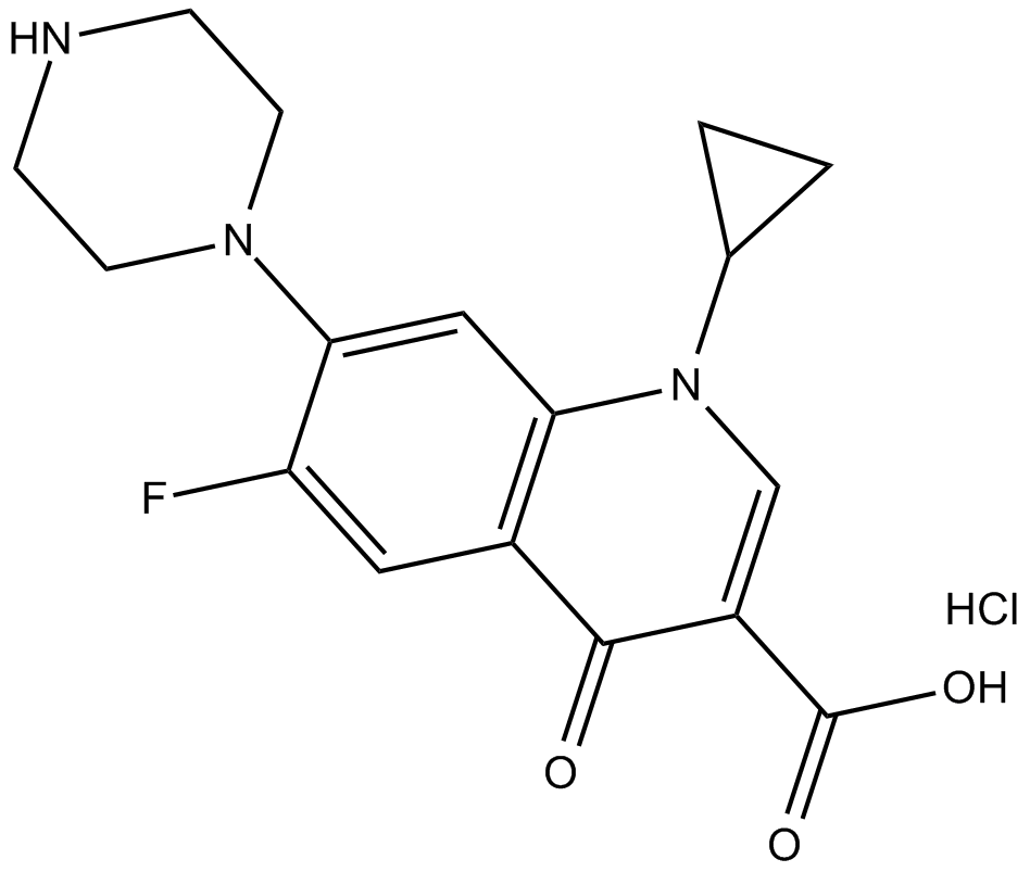 Ciprofloxacin (hydrochloride) Chemical Structure