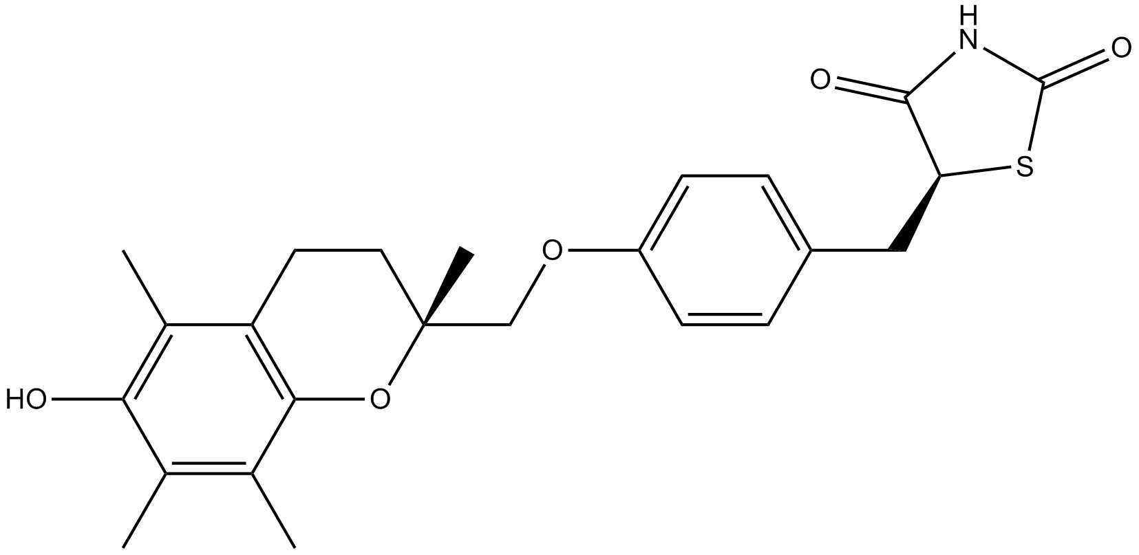Troglitazone Chemical Structure