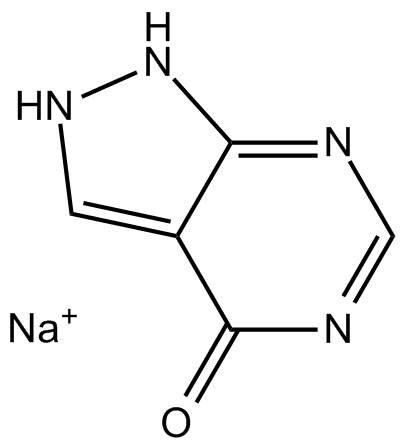 Allopurinol Sodium Chemical Structure
