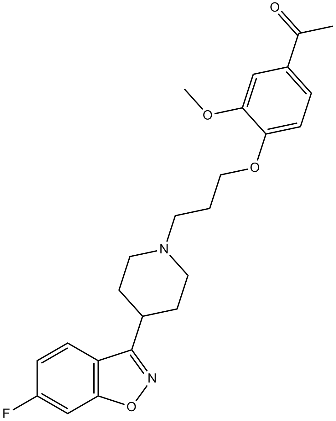 Iloperidone Chemical Structure