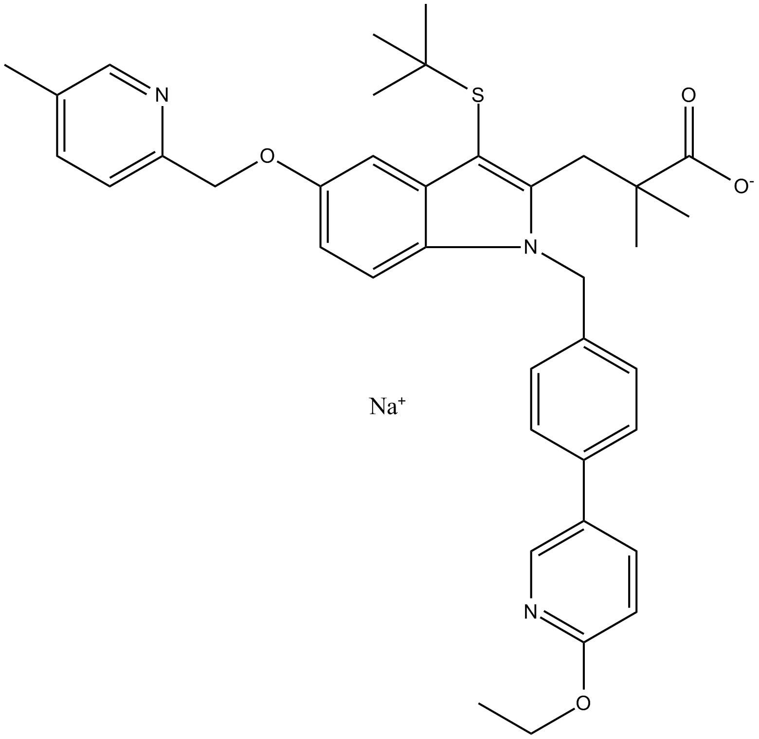 GSK2190915 sodium salt Chemical Structure
