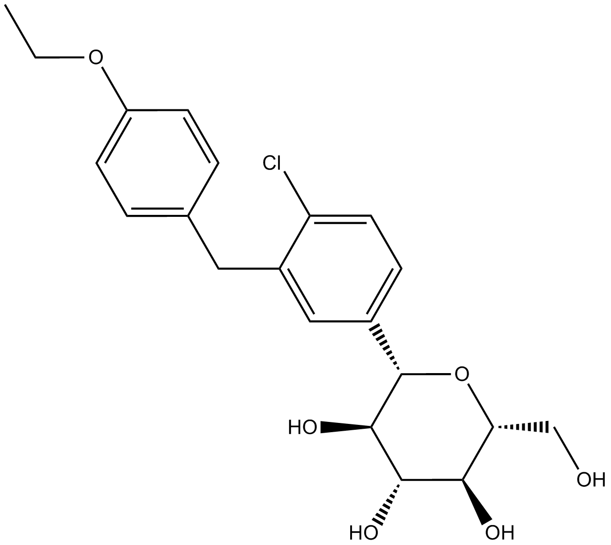 Dapagliflozin Chemical Structure