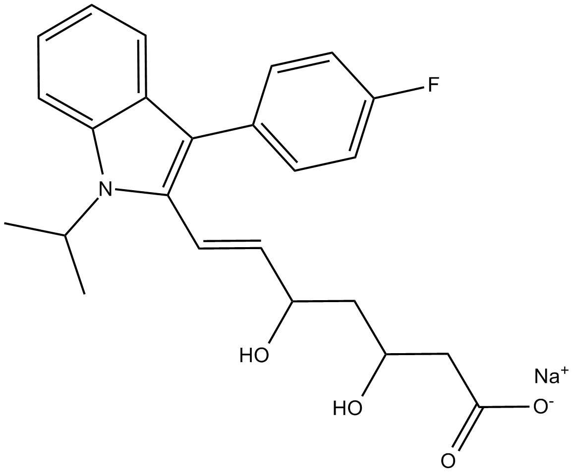 Fluvastatin Sodium Chemical Structure