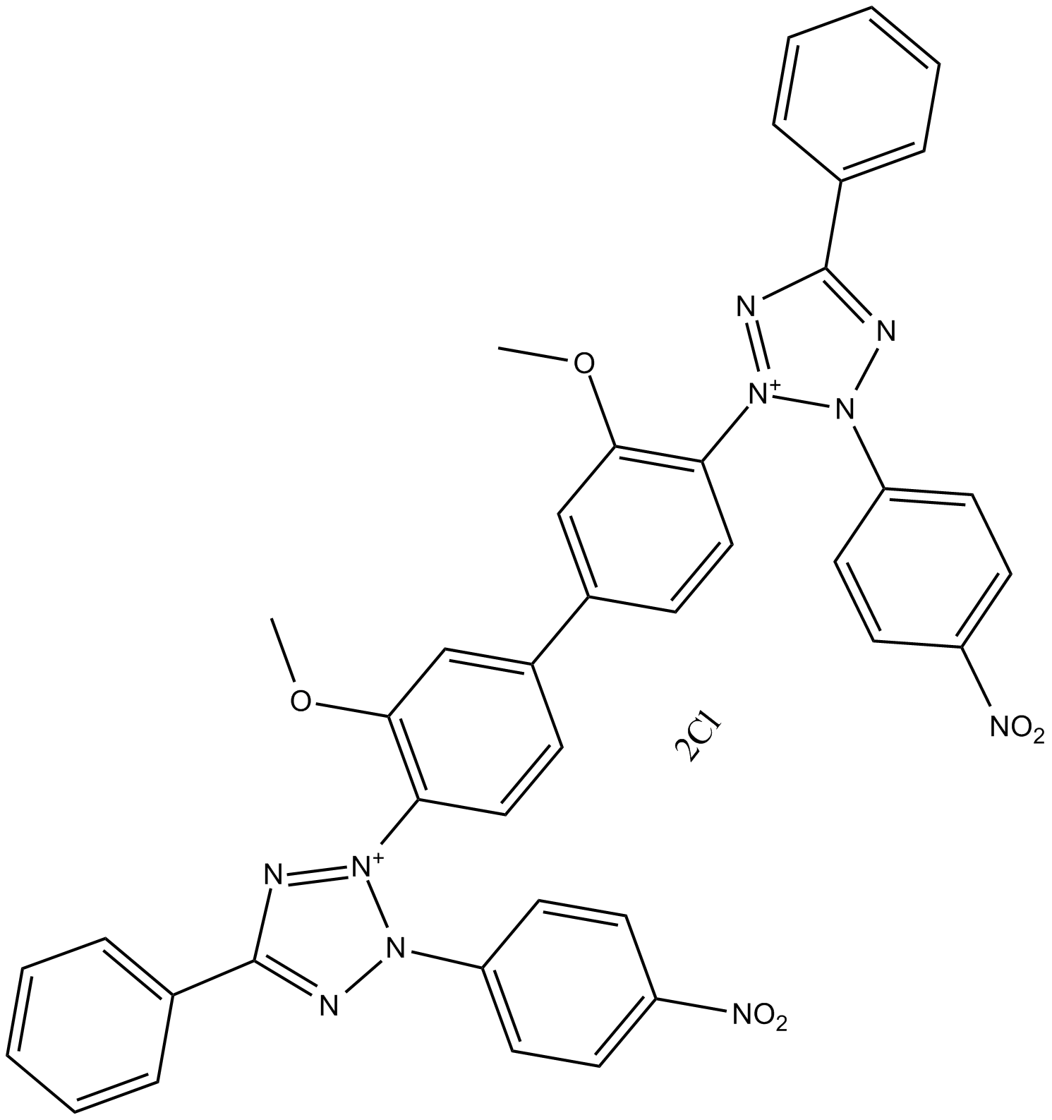 Nitrotetrazolium Blue chloride Chemical Structure