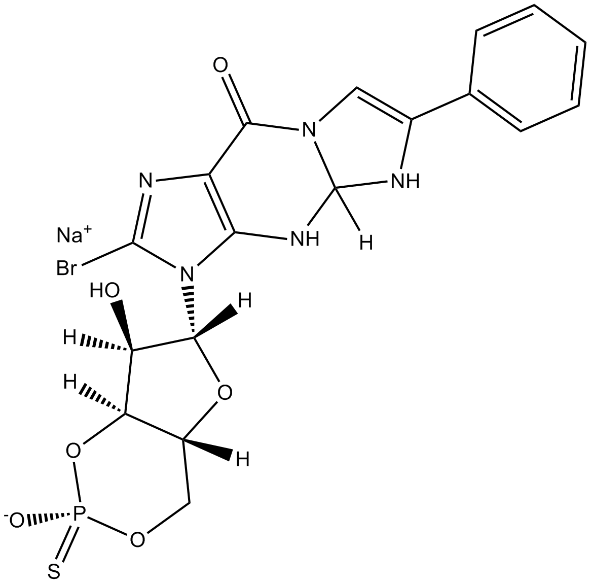 Rp-8-Br-PET-cGMPS Chemical Structure