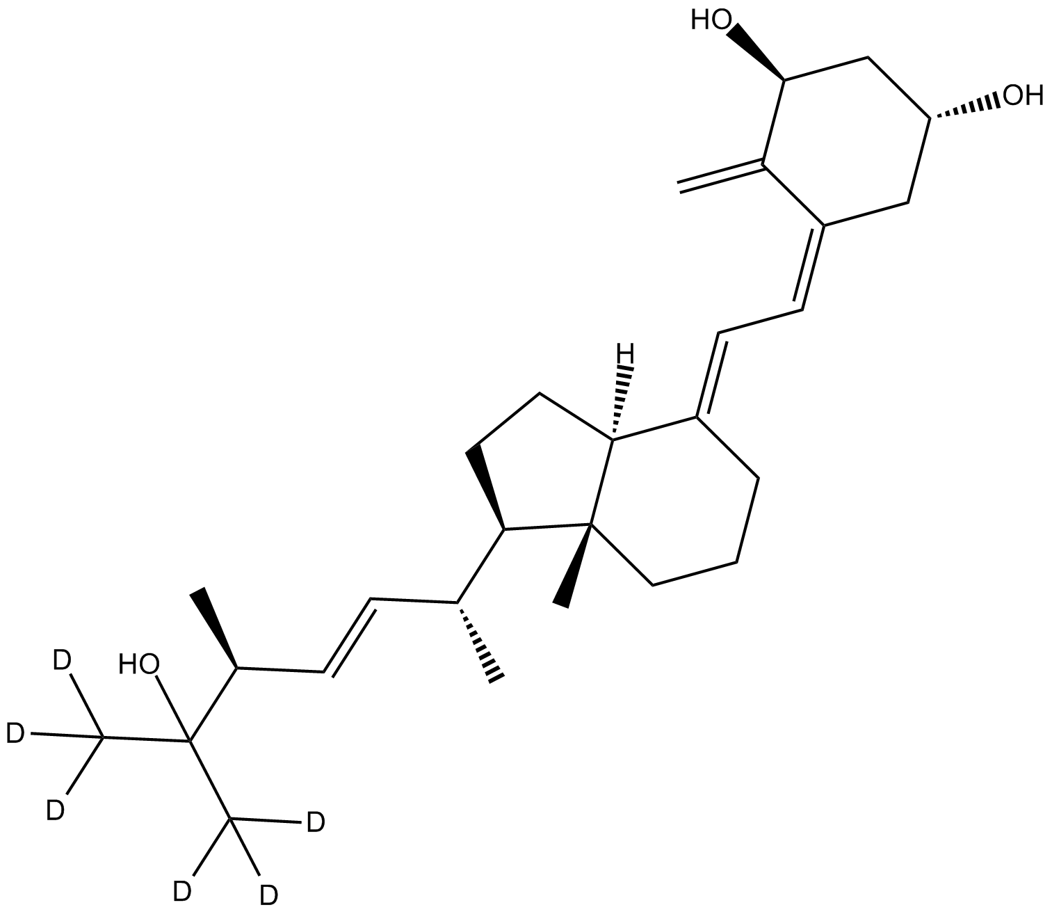 1alpha, 25-Dihydroxy VD2-D6 Chemical Structure