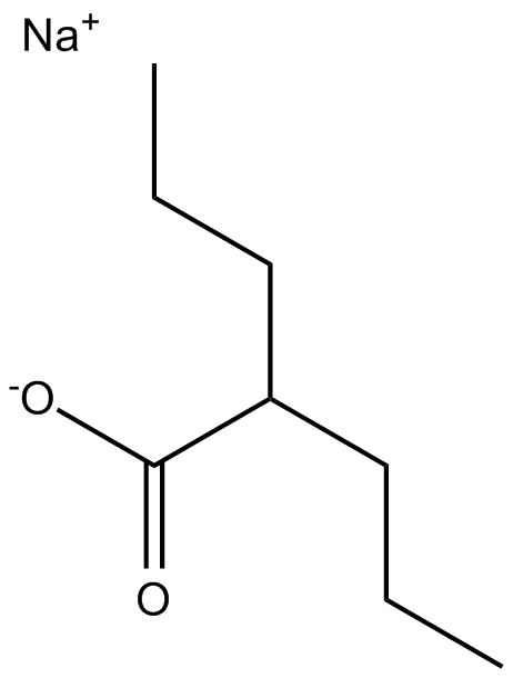 Valproic acid sodium salt (Sodium valproate) Chemical Structure