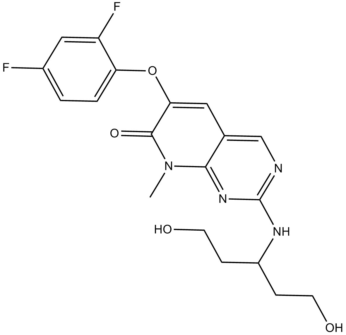 Pamapimod (R-1503, Ro4402257) Chemical Structure