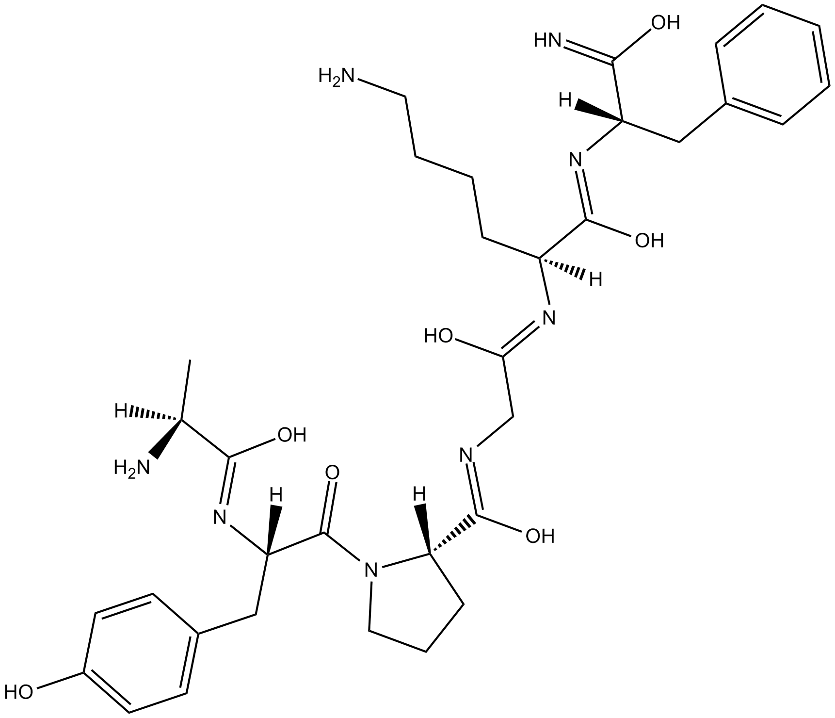 PAR-4 Agonist Peptide, amide (AY-NH2) Chemical Structure