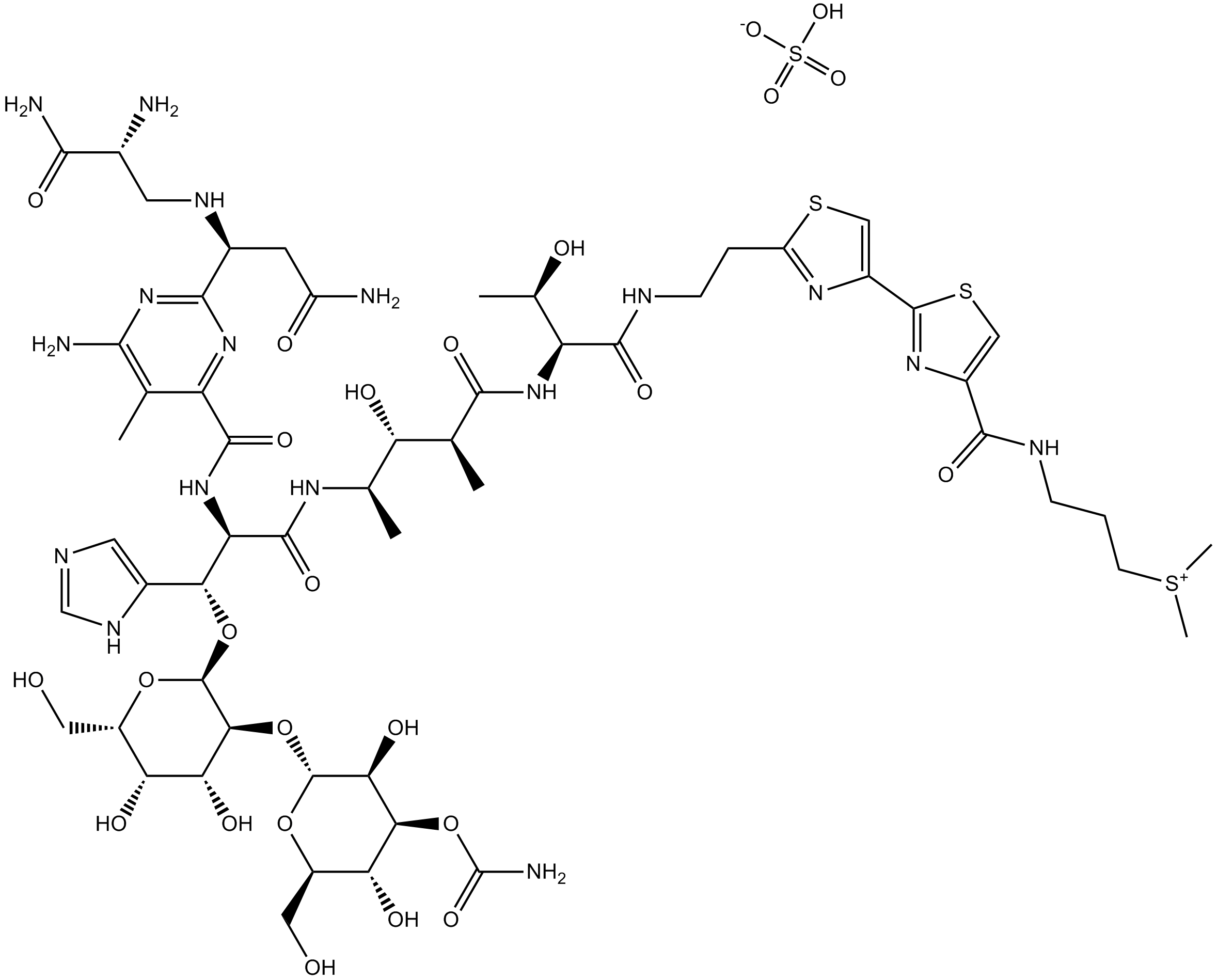 Bleomycin Sulfate Chemical Structure