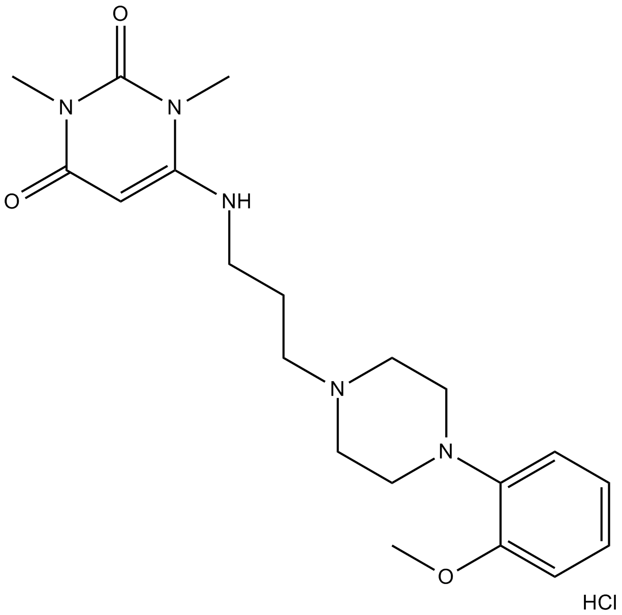 Urapidil HCl Chemical Structure