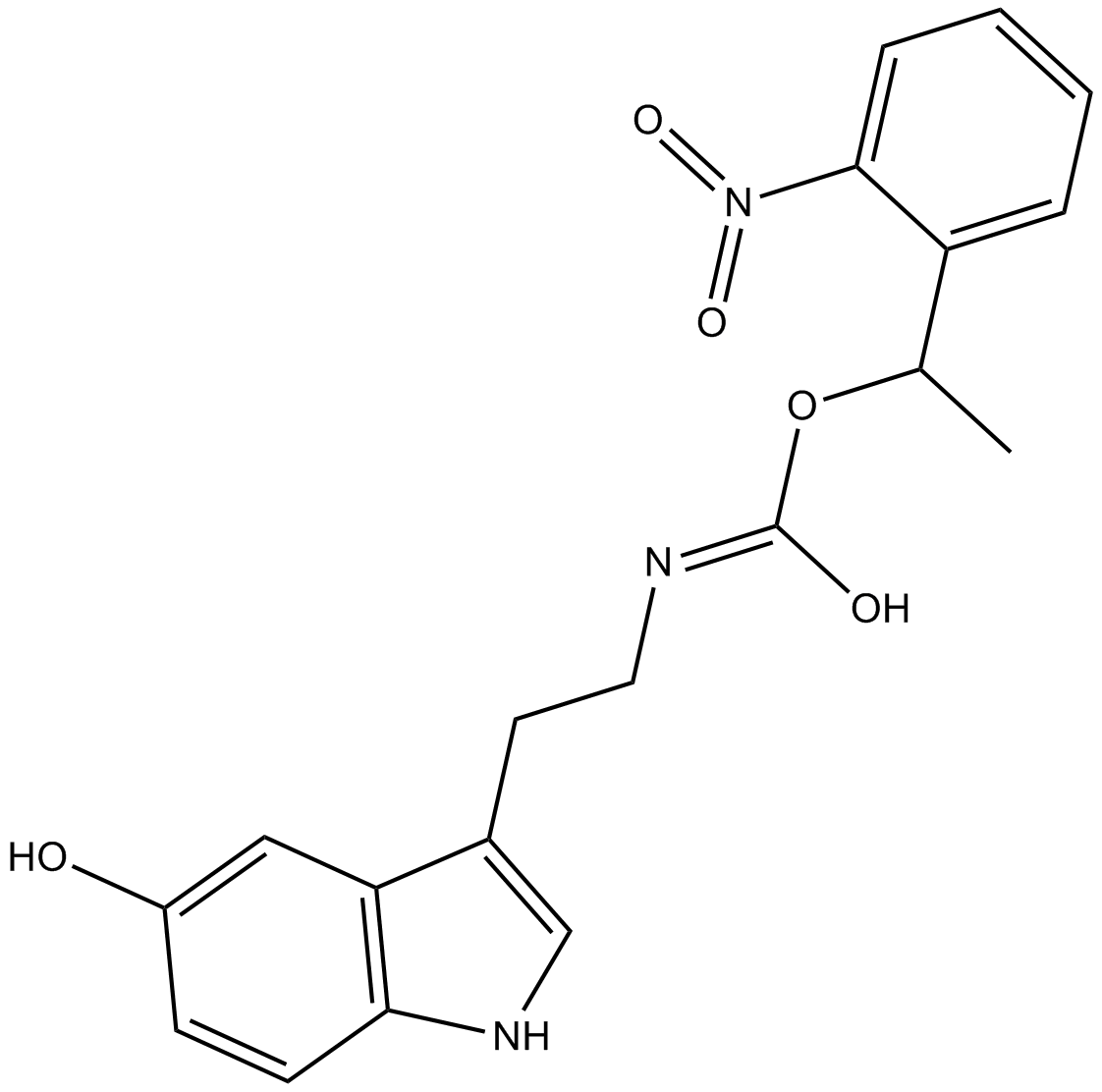 NPEC-caged-serotonin Chemical Structure