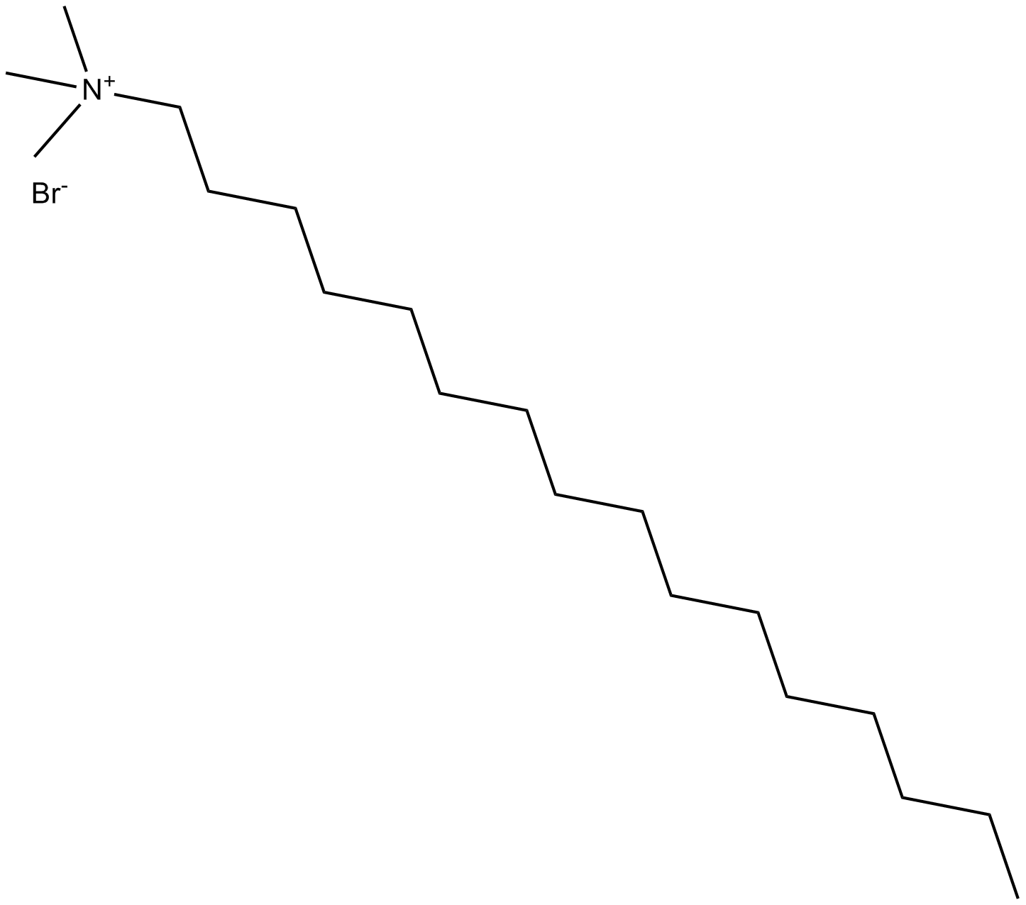 Cetrimonium Bromide (CTAB) Chemical Structure