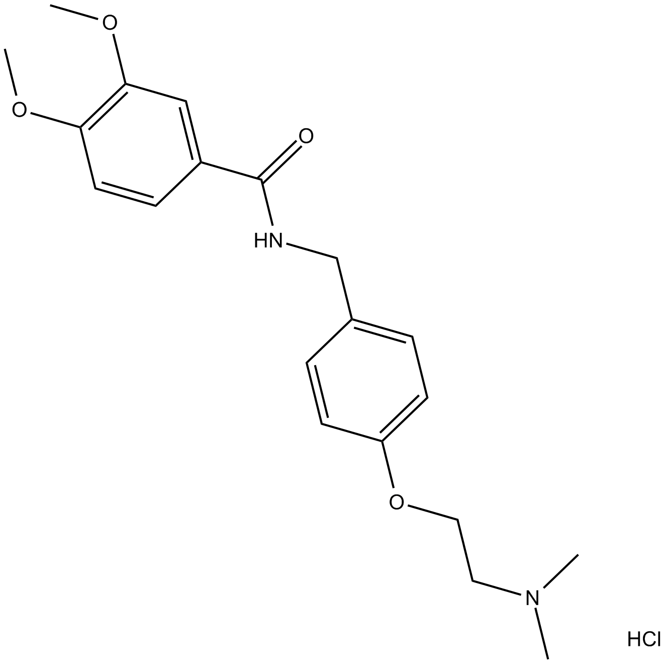 Itopride hydrochloride Chemical Structure