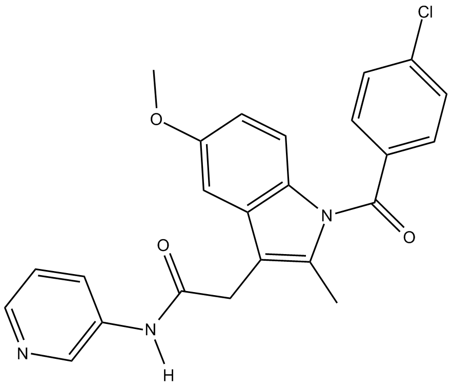 N-(3-pyridyl)-Indomethacin amide Chemical Structure