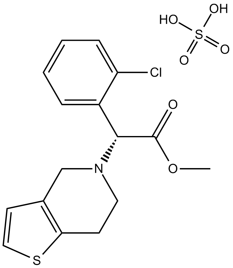 Clopidogrel hydrogen sulfate Chemical Structure