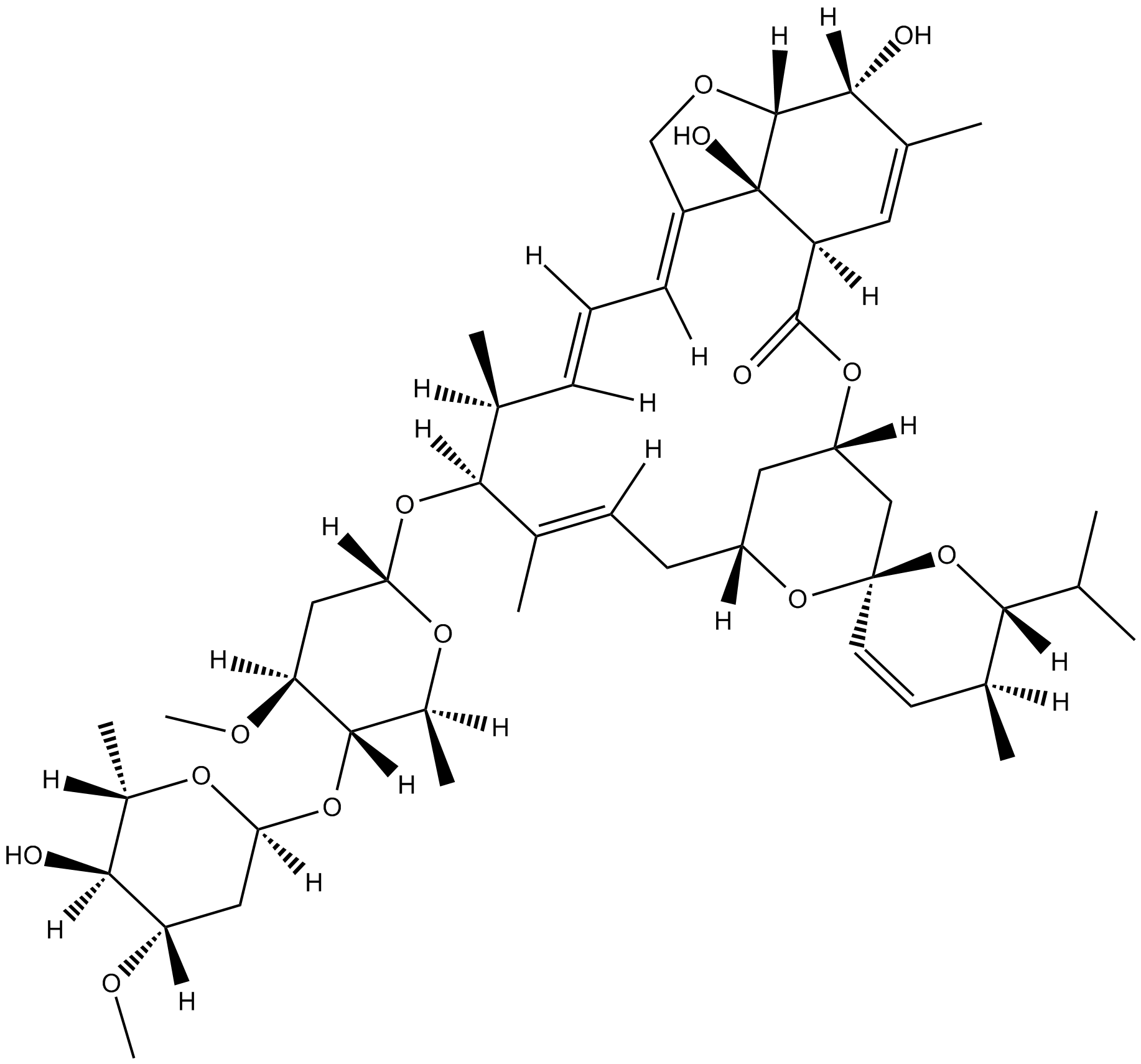 Avermectin B1b Chemical Structure