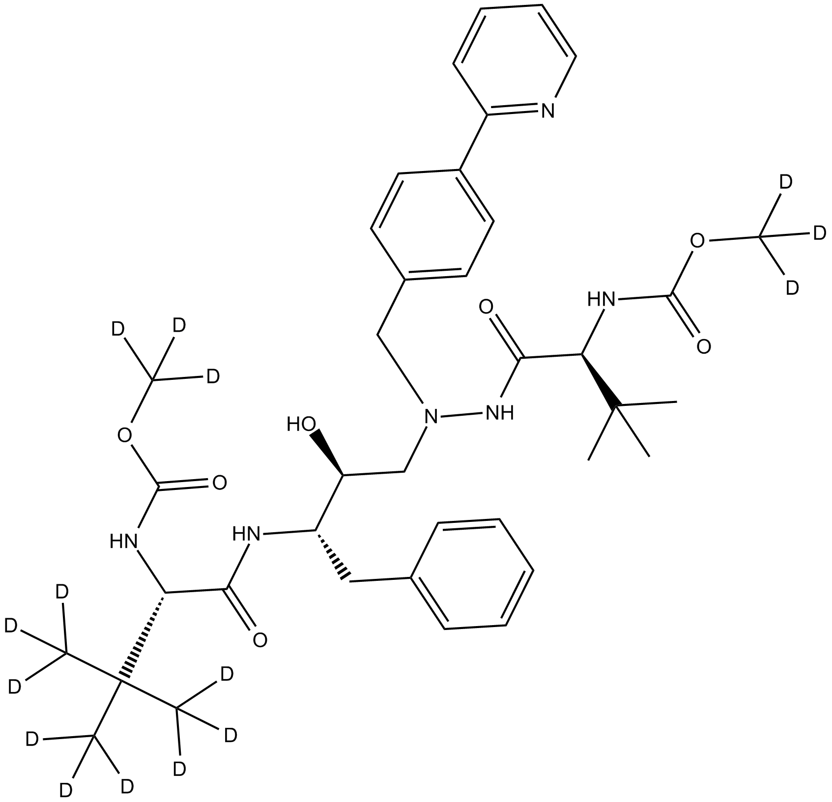 Deuterated Atazanivir-D3-1 Chemical Structure