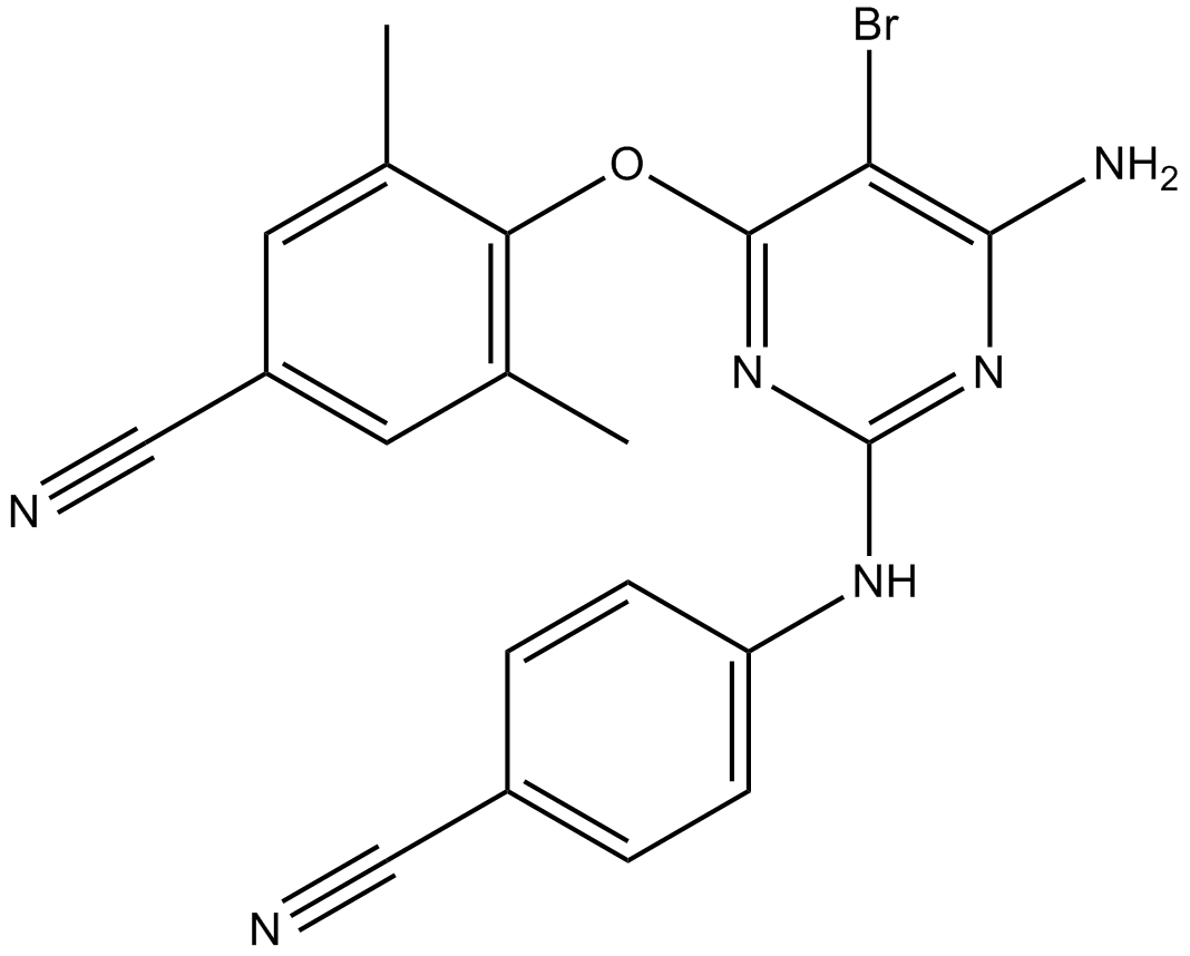Etravirine (TMC125) Chemical Structure