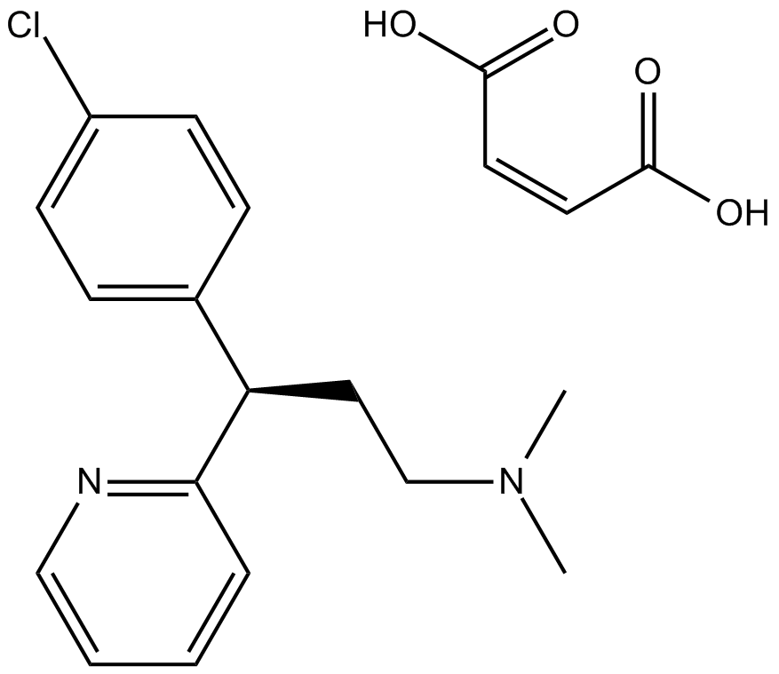 Chlorpheniramine Maleate Chemical Structure