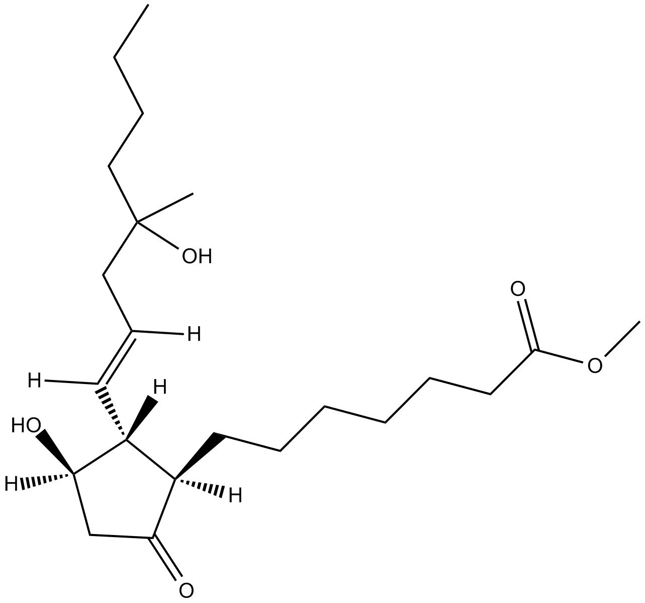 Misoprostol Chemical Structure