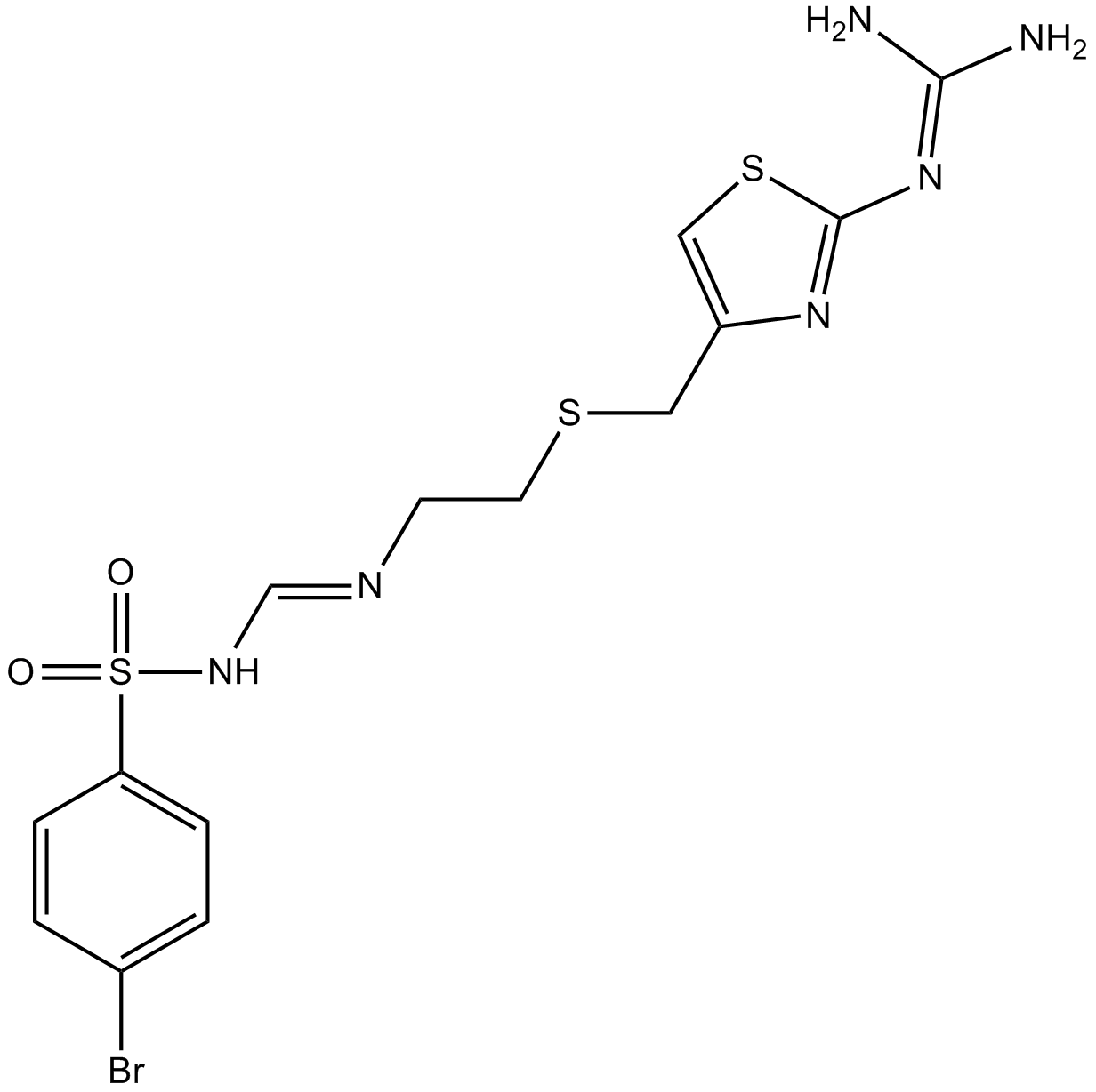 Ebrotidine Chemical Structure